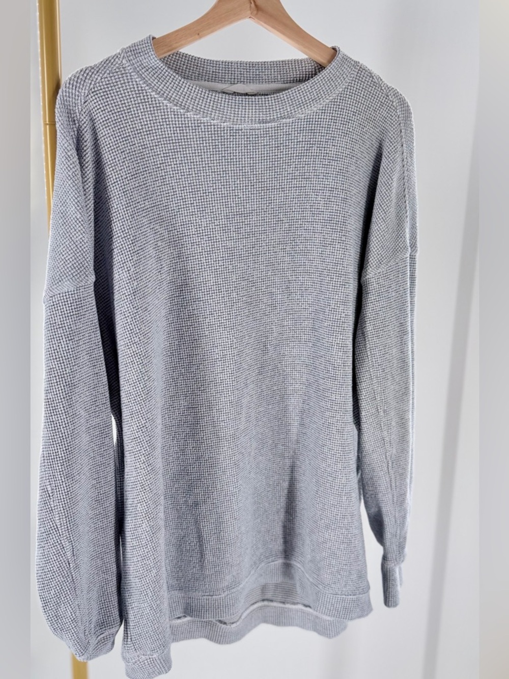 Aerie Waffle Knit Sweater Women's Size Medium Relaxed Fit Cotton Blend
